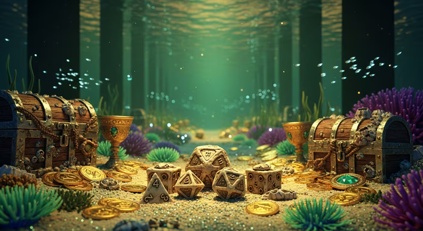 Dés anciens en os sculptés à côté d'une machine à sous moderne, symbolisant 5000 ans de rituels de jeu
