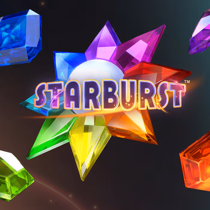 Starburst slot game with vibrant cosmic gems and expanding wilds